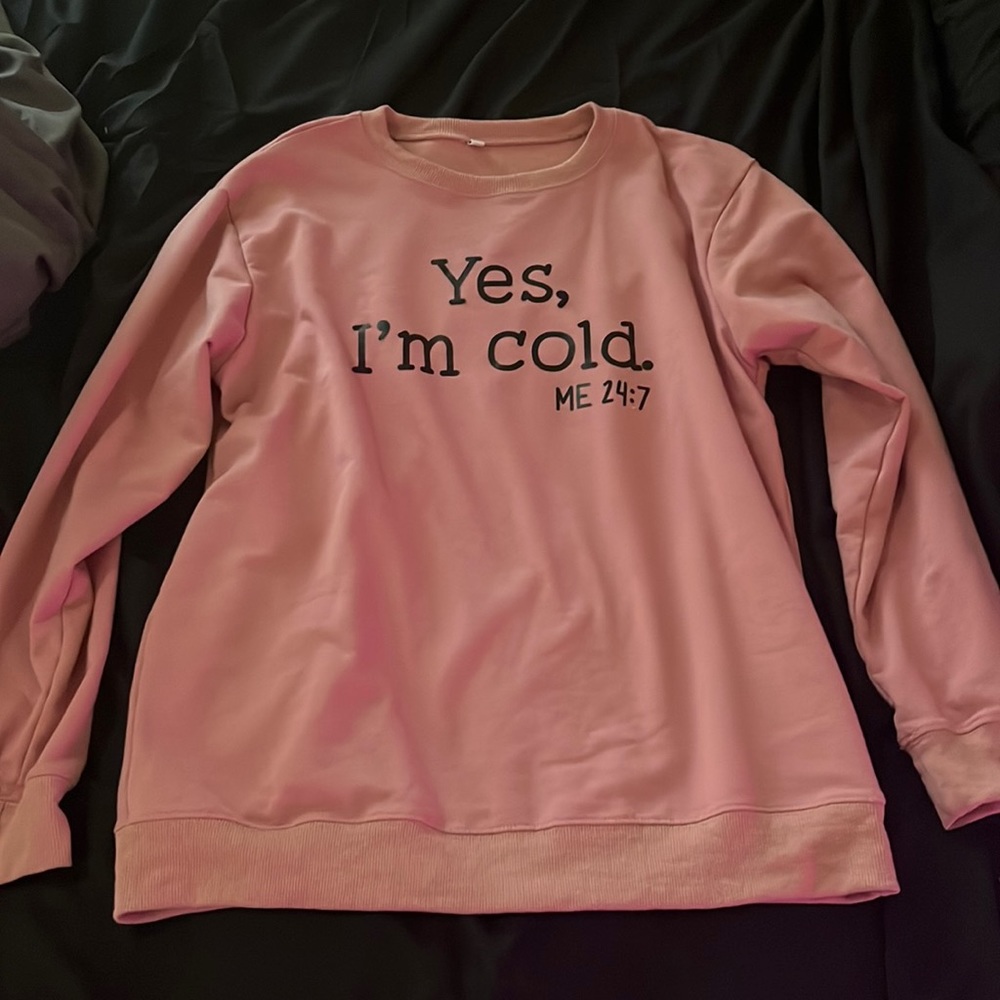 Crewneck, Pink, funny